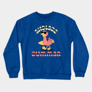 Endless Summer Flamingo Beach Vibes Vacay Crewneck Sweatshirt